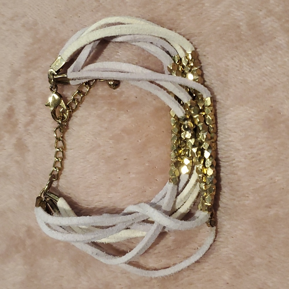 Stella and Dot leather cord bracelet